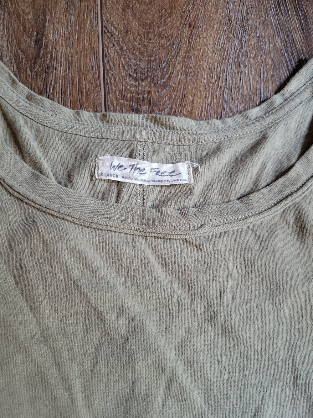 We The Free Women's Olive Green Short Sleeve Crew Tee